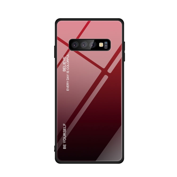 Gradient Color Glass Case, For Galaxy A70, For Galaxy M10, For Galaxy M30