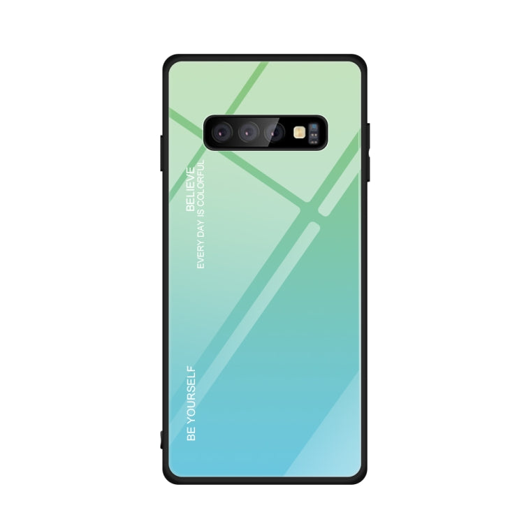 Gradient Color Glass Case, For Galaxy A70, For Galaxy M10, For Galaxy M30