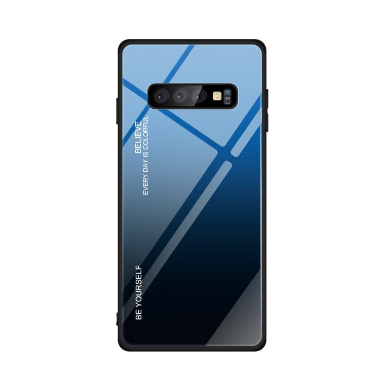 Gradient Color Glass Case, For Galaxy A70, For Galaxy M10, For Galaxy M30
