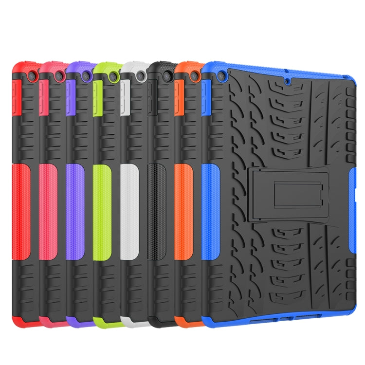 Tire Texture TPU + PC Shockproof Case with Holder, For iPad 10.2 2021 / 2020 / 2019, For Galaxy Tab S6, For Huawei MediaPad M5 Lite 8