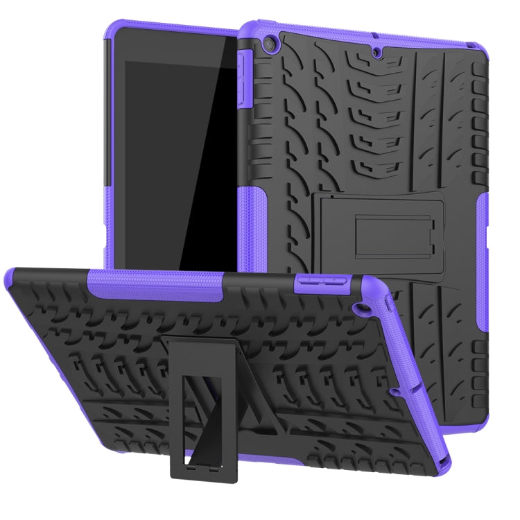 Tire Texture TPU + PC Shockproof Case with Holder, For iPad 10.2 2021 / 2020 / 2019, For Galaxy Tab S6, For Huawei MediaPad M5 Lite 8