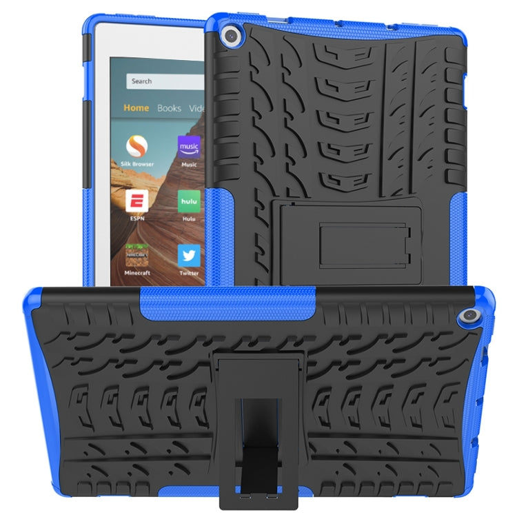 Tire Texture TPU + PC Shockproof Case with Holder, For iPad 10.2 2021 / 2020 / 2019, For Galaxy Tab S6, For Huawei MediaPad M5 Lite 8