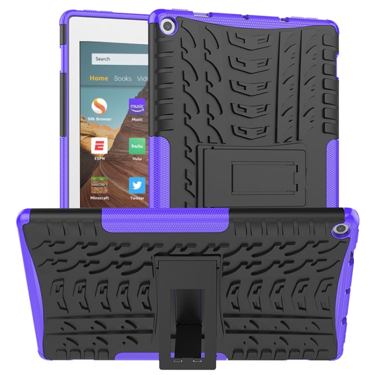 Tire Texture TPU + PC Shockproof Case with Holder, For iPad 10.2 2021 / 2020 / 2019, For Galaxy Tab S6, For Huawei MediaPad M5 Lite 8