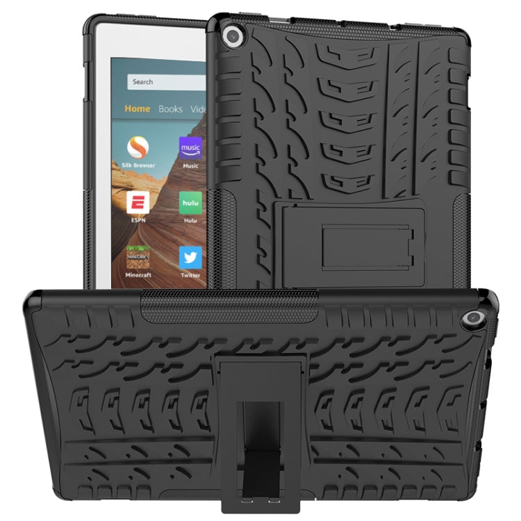Tire Texture TPU + PC Shockproof Case with Holder, For iPad 10.2 2021 / 2020 / 2019, For Galaxy Tab S6, For Huawei MediaPad M5 Lite 8