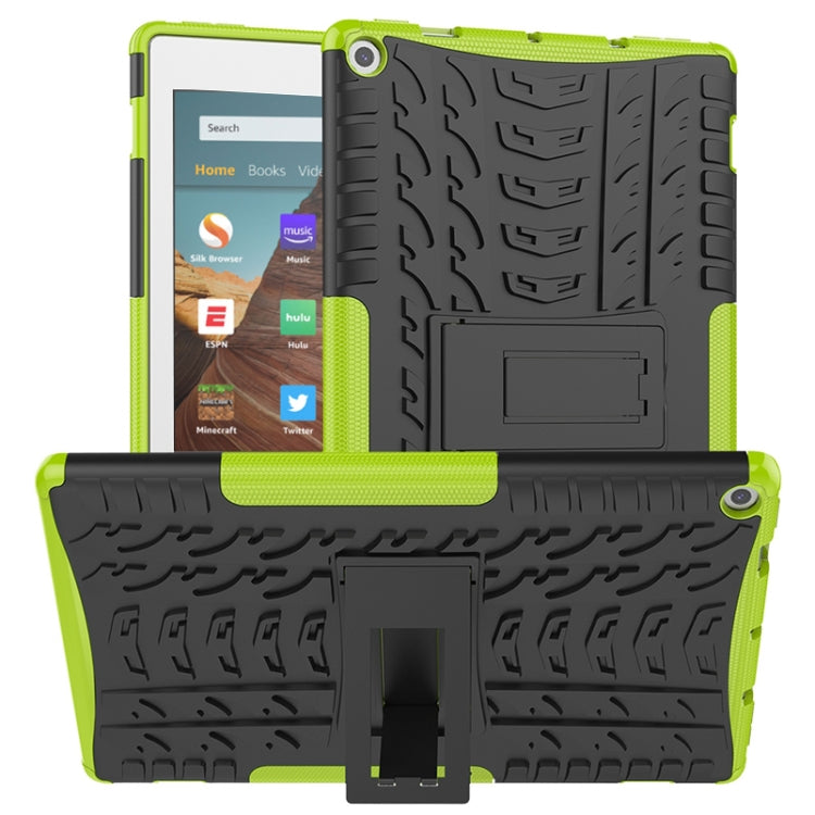 Tire Texture TPU + PC Shockproof Case with Holder, For iPad 10.2 2021 / 2020 / 2019, For Galaxy Tab S6, For Huawei MediaPad M5 Lite 8