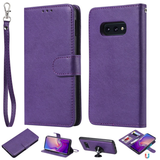 Solid Color Horizontal Flip Protective Case with Holder & Card Slots & Wallet & Photo Frame & Lanyard, For Galaxy Note 10, For Galaxy S8, For Galaxy S8+, For Galaxy S9