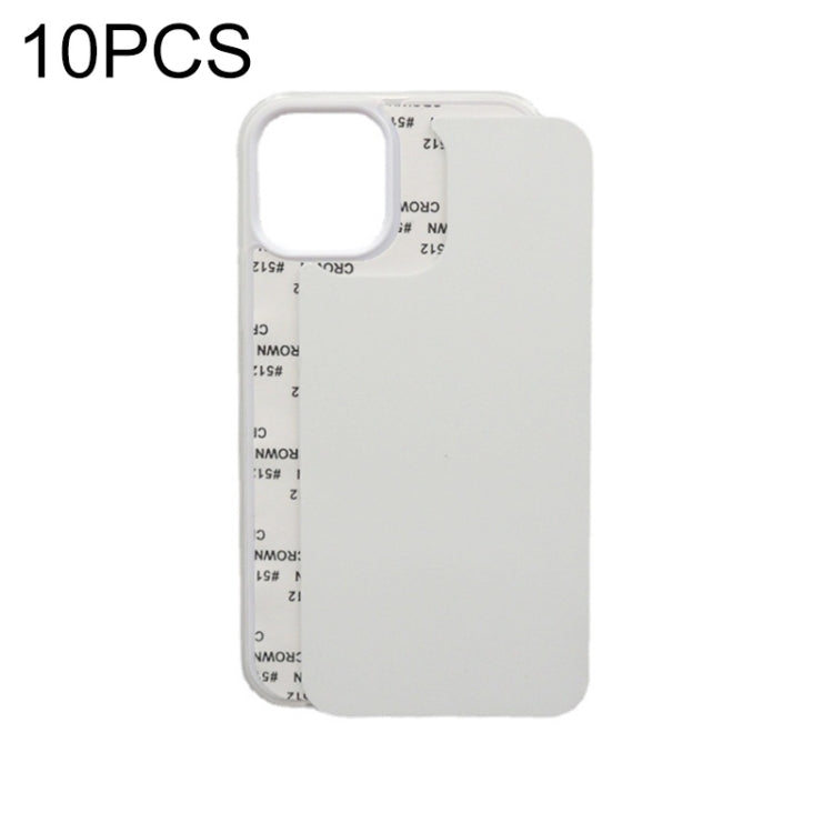 10 PCS 2D Blank Sublimation Phone Case, For iPhone 13 mini, For iPhone 13, For iPhone 13 Pro, For iPhone 13 Pro Max, For iPhone 12 mini, For iPhone 12 / 12 Pro, For iPhone 12 Pro Max, For iPhone 11, For iPhone 11 Pro