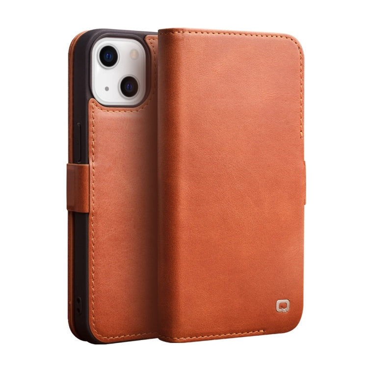 QIALINO Magnetic Buckle Leather Phone Case, For iPhone 13 mini, For iPhone 13, For iPhone 13 Pro, For iPhone 13 Pro Max