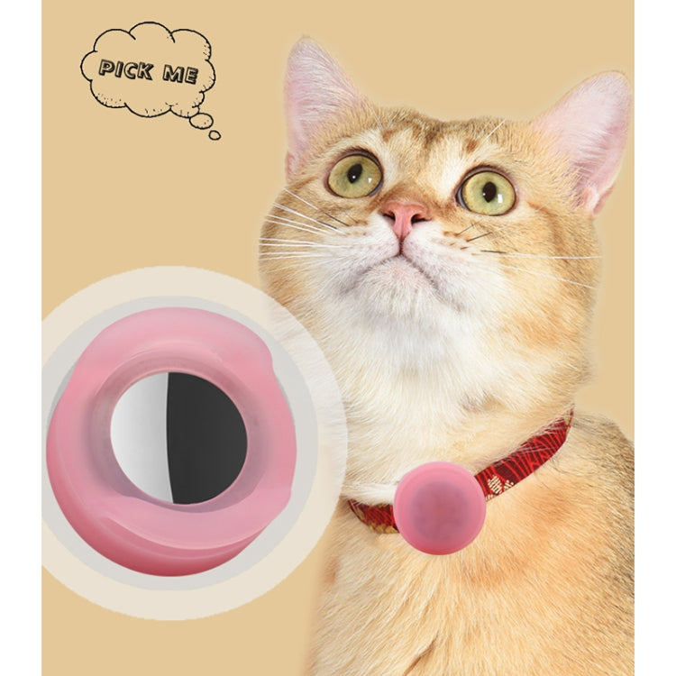 Pet Collar Anti-Lost Location Tracker Silicone Protective Case with Light For AirTag