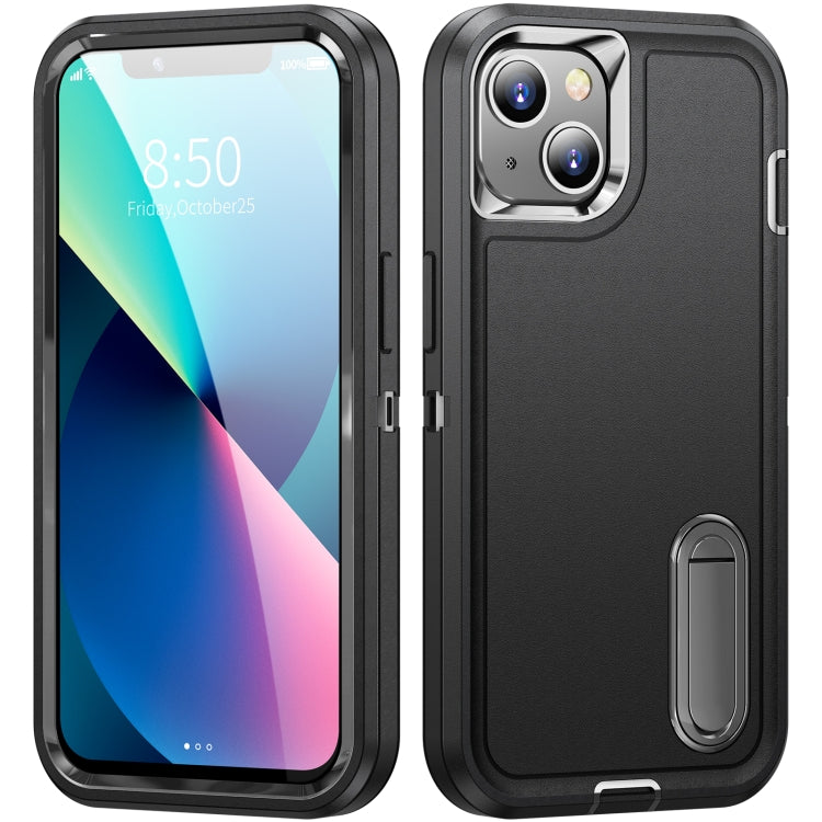 3 in 1 Rugged Holder Phone Case, For iPhone 13, For iPhone 13 Pro