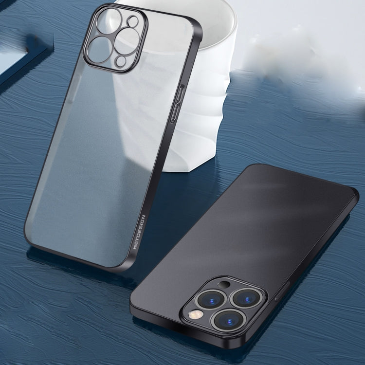 KSTDESIGN Wing Plating Series Semi-transparent Frosted Phone Case, For iPhone 12, For iPhone 12 Pro, For iPhone 12 Pro Max, For iPhone 13 Pro, For iPhone 13 Pro Max