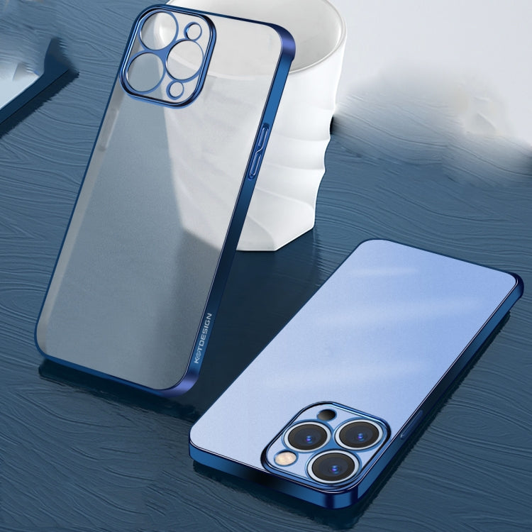 KSTDESIGN Wing Plating Series Semi-transparent Frosted Phone Case, For iPhone 12, For iPhone 12 Pro, For iPhone 12 Pro Max, For iPhone 13 Pro, For iPhone 13 Pro Max