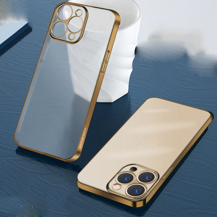 KSTDESIGN Wing Plating Series Semi-transparent Frosted Phone Case, For iPhone 12, For iPhone 12 Pro, For iPhone 12 Pro Max, For iPhone 13 Pro, For iPhone 13 Pro Max