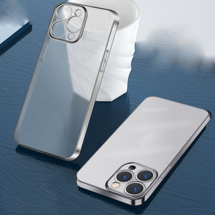 KSTDESIGN Wing Plating Series Semi-transparent Frosted Phone Case, For iPhone 13