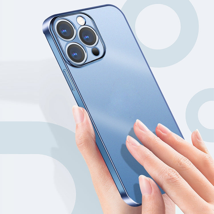 KSTDESIGN Wing Plating Series Semi-transparent Frosted Phone Case, For iPhone 13