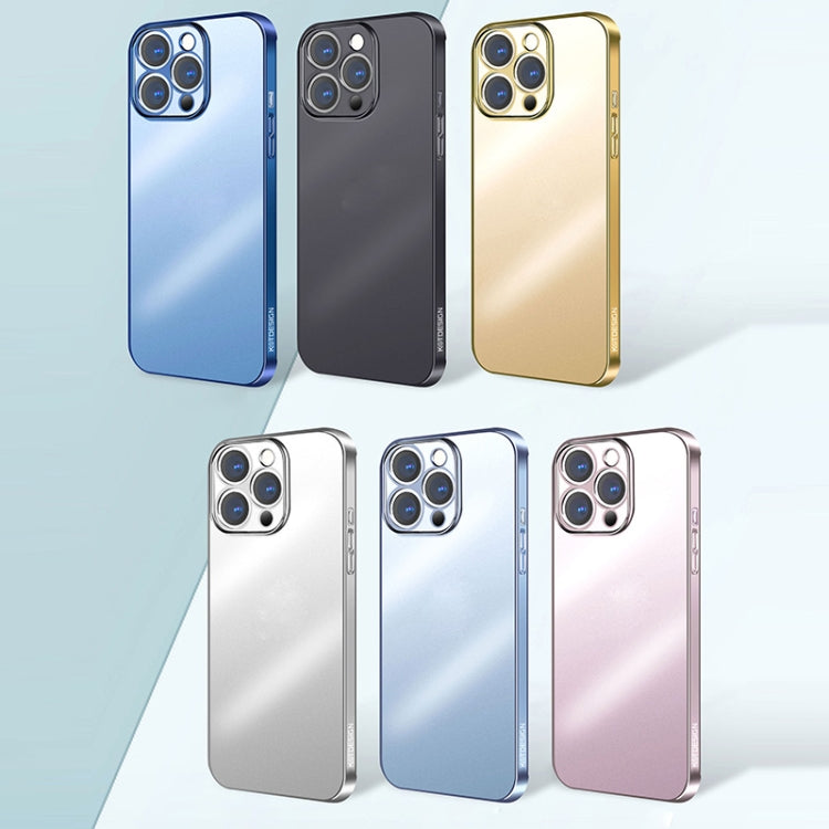 KSTDESIGN Wing Plating Series Semi-transparent Frosted Phone Case, For iPhone 13