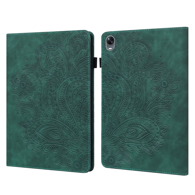 Peacock Embossed Pattern TPU + PU Leather Tablet Case, For OPPO Pad 11 inch, For OPPO Realme Pad 10.4 inch, For Huawei Enjoy Tablet 2 10.1 inch, For Huawei MediaPad M5 Lite 10