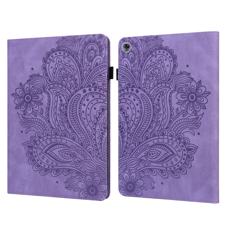 Peacock Embossed Pattern TPU + PU Leather Tablet Case, For OPPO Pad 11 inch, For OPPO Realme Pad 10.4 inch, For Huawei Enjoy Tablet 2 10.1 inch, For Huawei MediaPad M5 Lite 10
