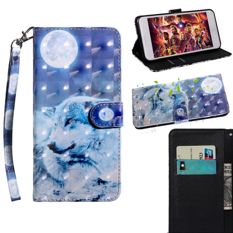 3D Painting Pattern Coloured Drawing Leather Phone Case, For iPhone 13 Pro Max, For iPhone 13 Pro