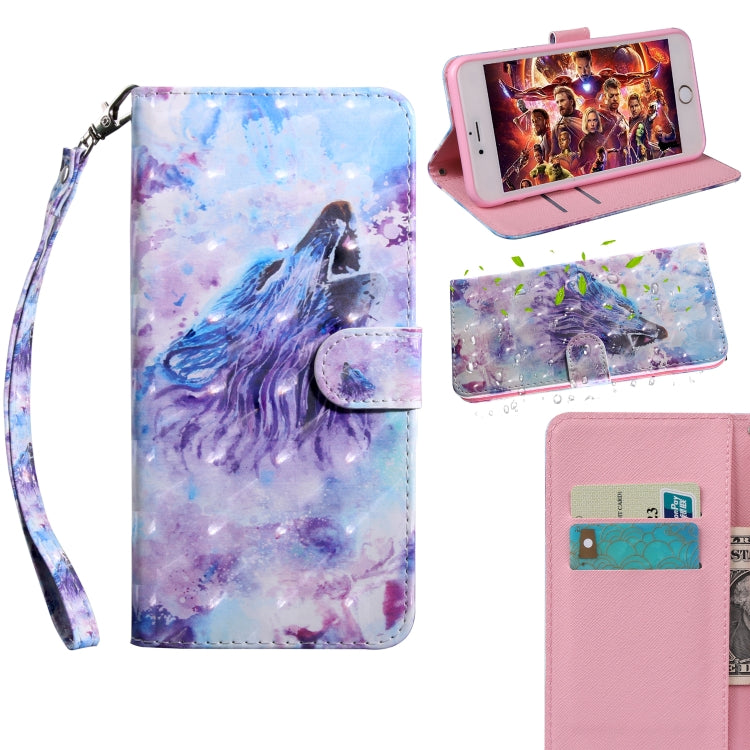 3D Painting Pattern Coloured Drawing Leather Phone Case, For iPhone 13 Pro Max, For iPhone 13 Pro