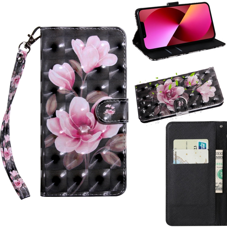 3D Painting Pattern Coloured Drawing Leather Phone Case, For iPhone 13, For iPhone 13 mini
