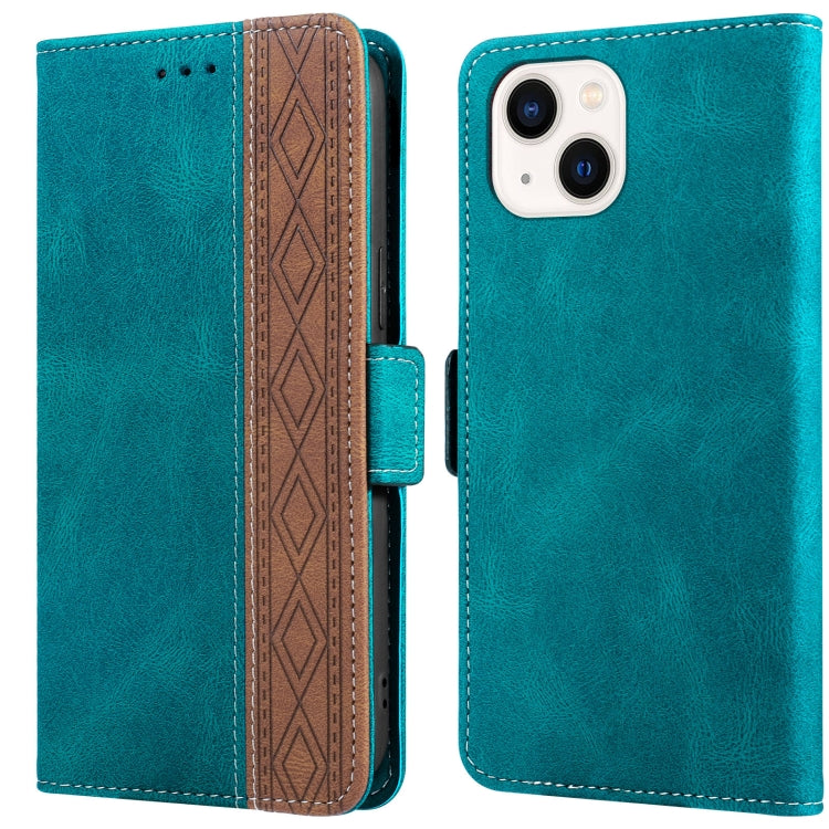 Stitching Magnetic RFID Leather Case, For iPhone 13 mini, For iPhone 13, For iPhone 13 Pro, For iPhone 13 Pro Max, For iPhone 12 mini, For iPhone 12 / 12 Pro