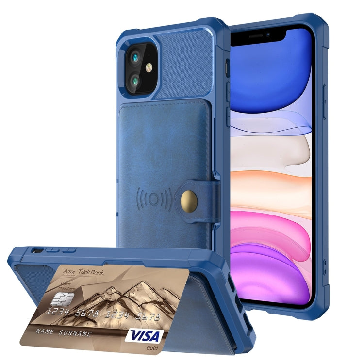 Magnetic Wallet Card Bag Leather Case, For iPhone 12 mini, For iPhone 12 / 12 Pro, For iPhone 12 Pro Max, For iPhone 11