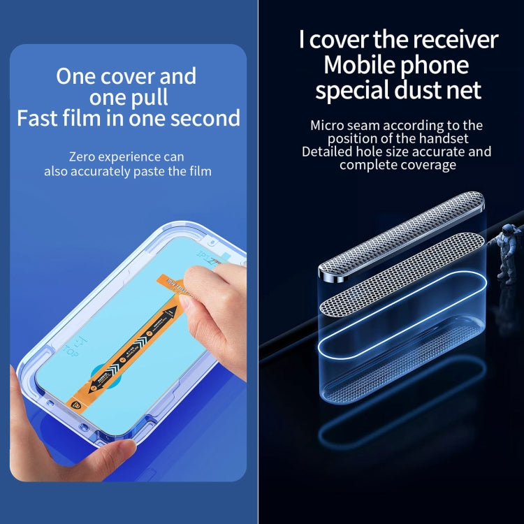 For iPhone 16e / 13 / 13 Pro Fast Attach Dust-proof Anti-static Tempered Glass Film, For iPhone 13 mini (1 PC), For iPhone 16e / 13 / 13 Pro (1 PC), For iPhone 13 Pro Max (1 PC), For iPhone 12 mini(1 PC), For iPhone 12 / 12 Pro(1 PC)                   ...