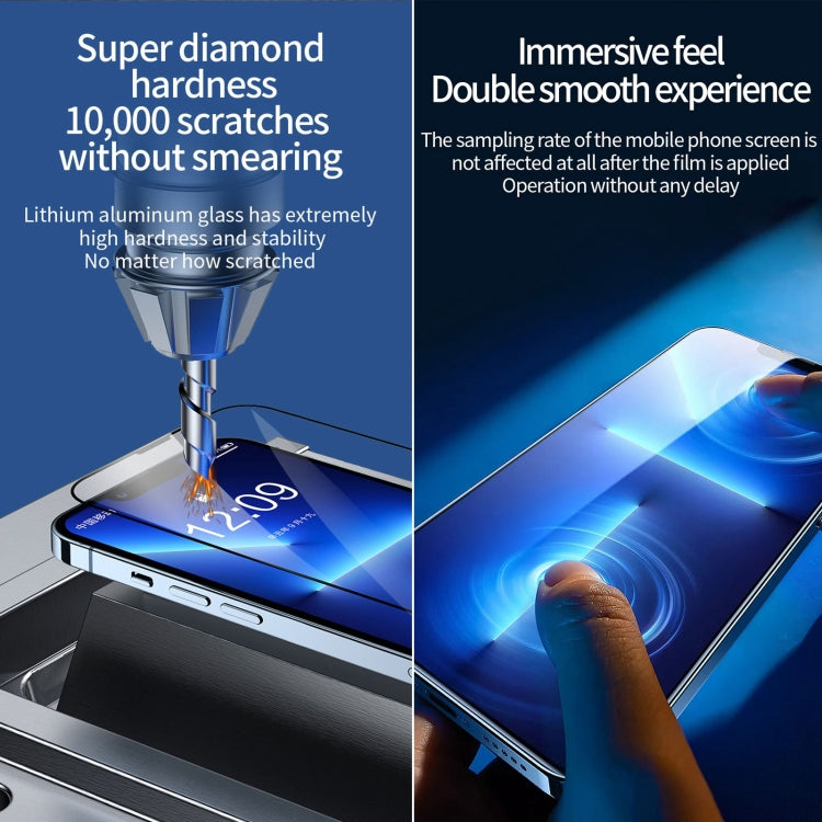 For iPhone 16e / 13 / 13 Pro 25pcs Fast Attach Dust-proof Anti-static Tempered Glass Film, For iPhone 13 mini (25PCS), For iPhone 16e / 13 / 13 Pro (25PCS), For iPhone 13 Pro Max (25PCS), For iPhone 12 mini(25PCS), For iPhone 12 / 12 Pro(25PCS)        ...