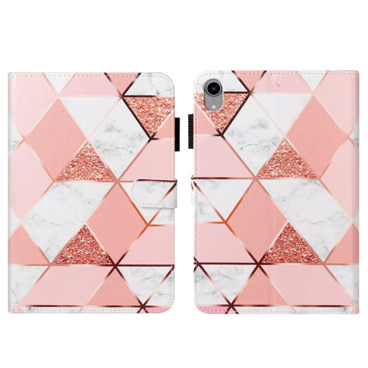Cross Texture Painted Smart Leather Tablet Case, For iPad mini 2024 / mini 6
