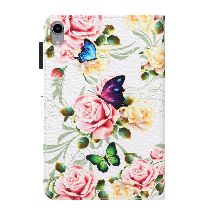 Cross Texture Painted Smart Leather Tablet Case, For iPad mini 2024 / mini 6