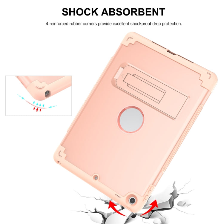 PC+Silicone Holder Tablet Case, For iPad 9.7 2018 / 2017, For iPad 10.2 2020 / 2019