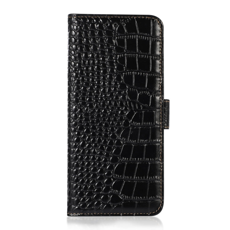 Crocodile Top Layer Cowhide Leather Phone Case, For iPhone 13