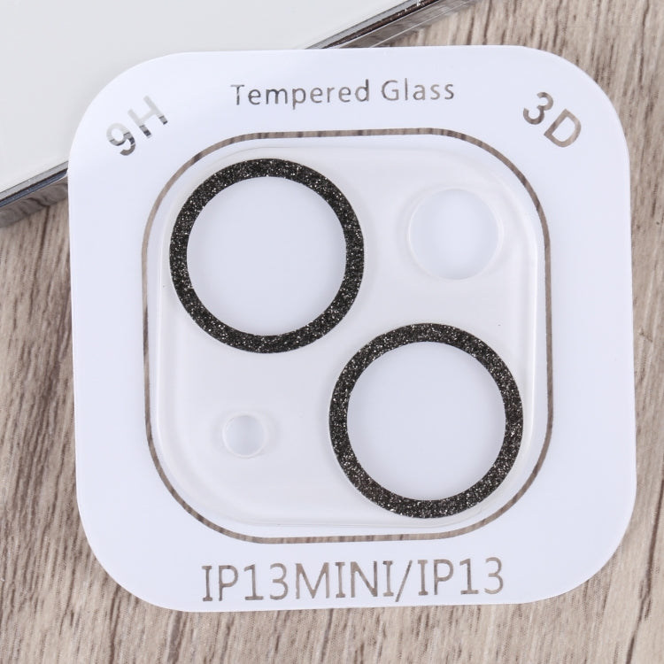 Glitter Ring Tempered Glass Camera Lens Film, For iPhone 13, For iPhone 13 Pro / 13 Pro Max, For iPhone 12 mini / 11, For iPhone 12 Pro