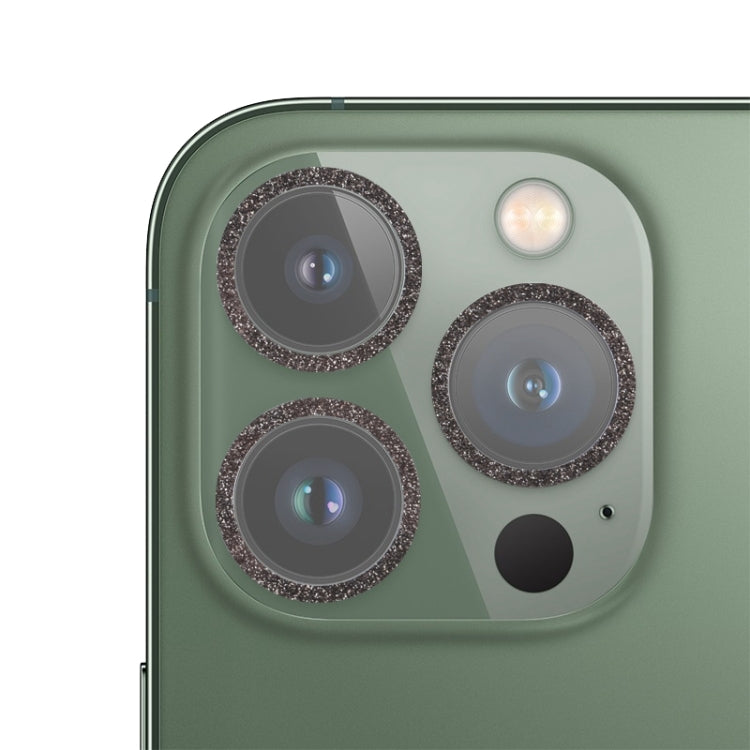 Glitter Ring Tempered Glass Camera Lens Film, For iPhone 13, For iPhone 13 Pro / 13 Pro Max, For iPhone 12 mini / 11, For iPhone 12 Pro