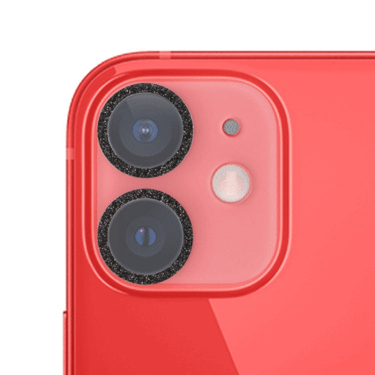 Glitter Ring Tempered Glass Camera Lens Film, For iPhone 13, For iPhone 13 Pro / 13 Pro Max, For iPhone 12 mini / 11, For iPhone 12 Pro
