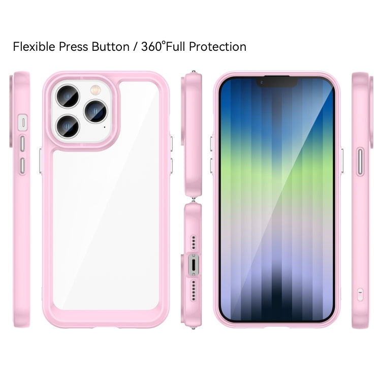 Colorful Series Acrylic + TPU Phone Case, For iPhone 14 Pro, For iPhone 14 Pro Max, For iPhone 14