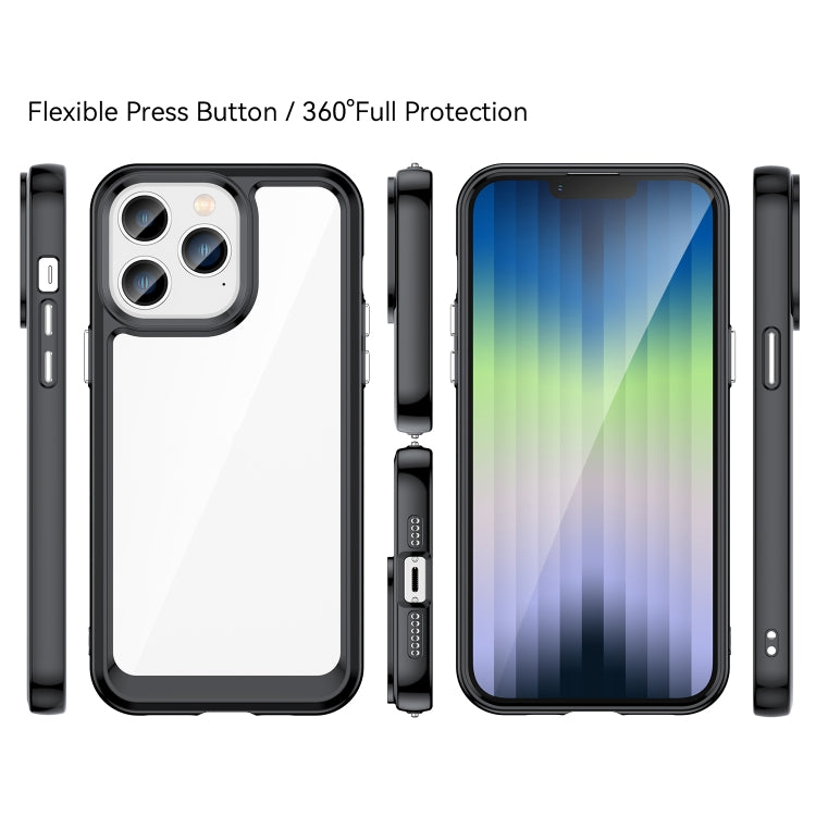 Colorful Series Acrylic + TPU Phone Case, For iPhone 14 Pro