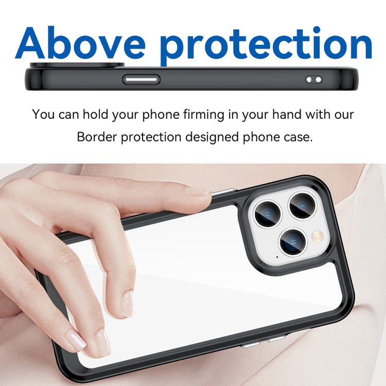 Colorful Series Acrylic + TPU Phone Case, For iPhone 14 Pro