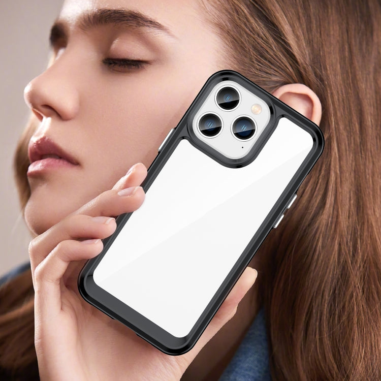 Colorful Series Acrylic + TPU Phone Case, For iPhone 14 Pro