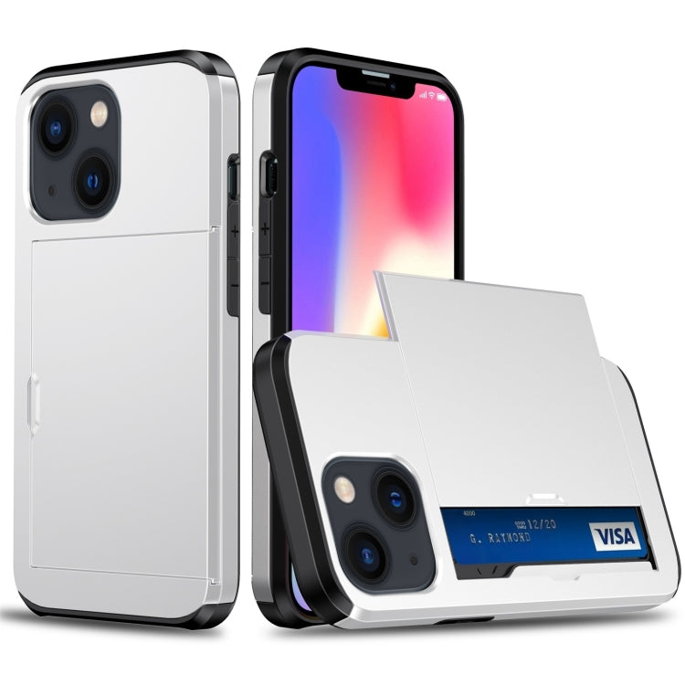 Shockproof Armor Protective Phone Case with Slide Card Slot