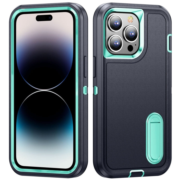 3 in 1 Rugged Holder Phone Case, For iPhone 14 Pro, For iPhone 14 Pro Max