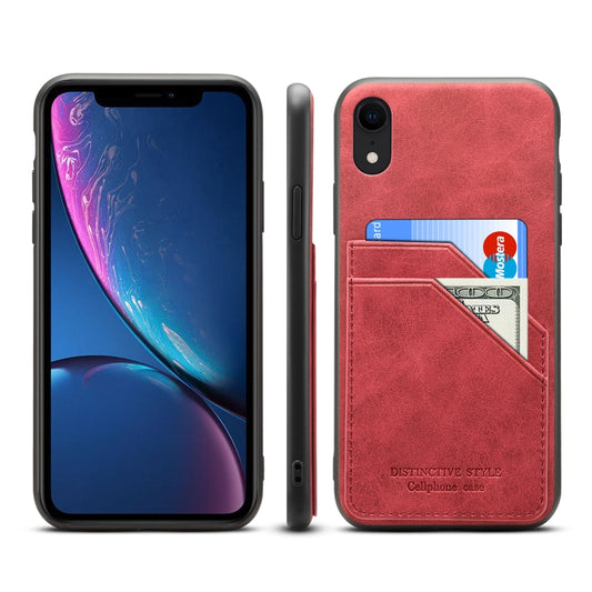 Card Slots Full Coverage PU+TPU Phone Case, For iPhone X / XS, For iPhone XR, For iPhone XS Max, For iPhone SE 2022 / SE 2020 / 8 / 7, For iPhone 8 Plus / 7 Plus