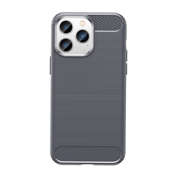 Brushed Texture Carbon Fiber TPU Phone Case