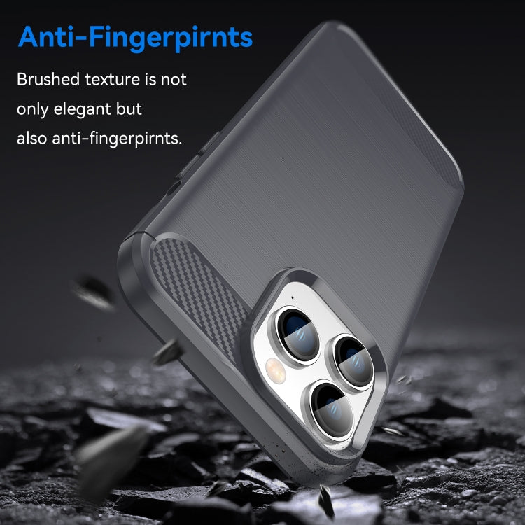 Brushed Texture Carbon Fiber TPU Phone Case