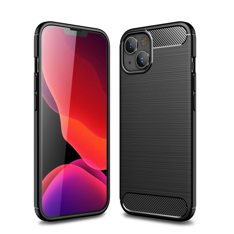 Brushed Texture Carbon Fiber TPU Phone Case