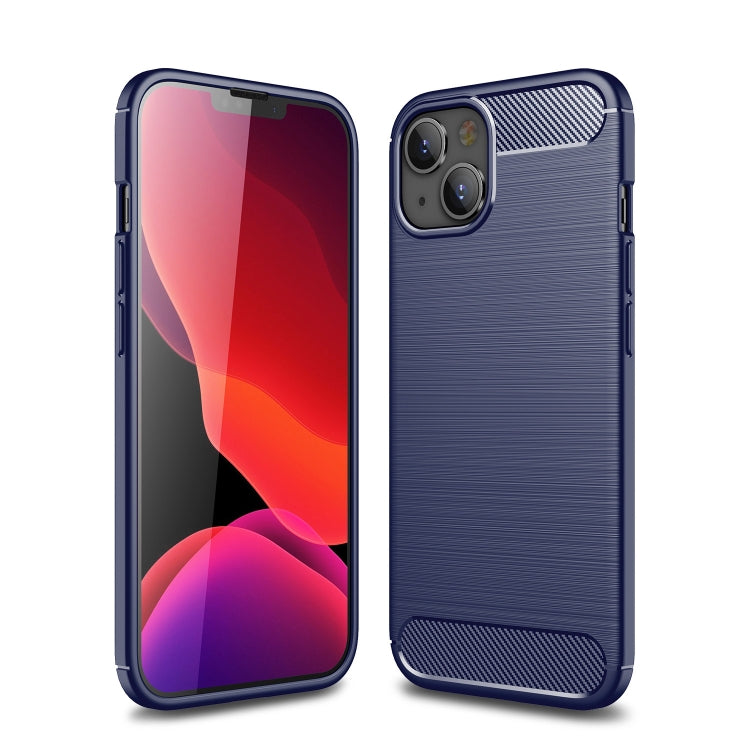 Brushed Texture Carbon Fiber TPU Phone Case