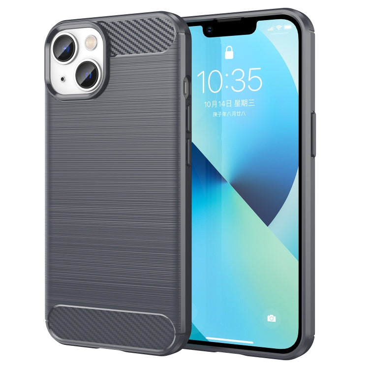 Brushed Texture Carbon Fiber TPU Phone Case