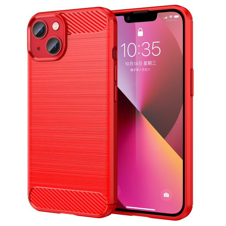 Brushed Texture Carbon Fiber TPU Phone Case