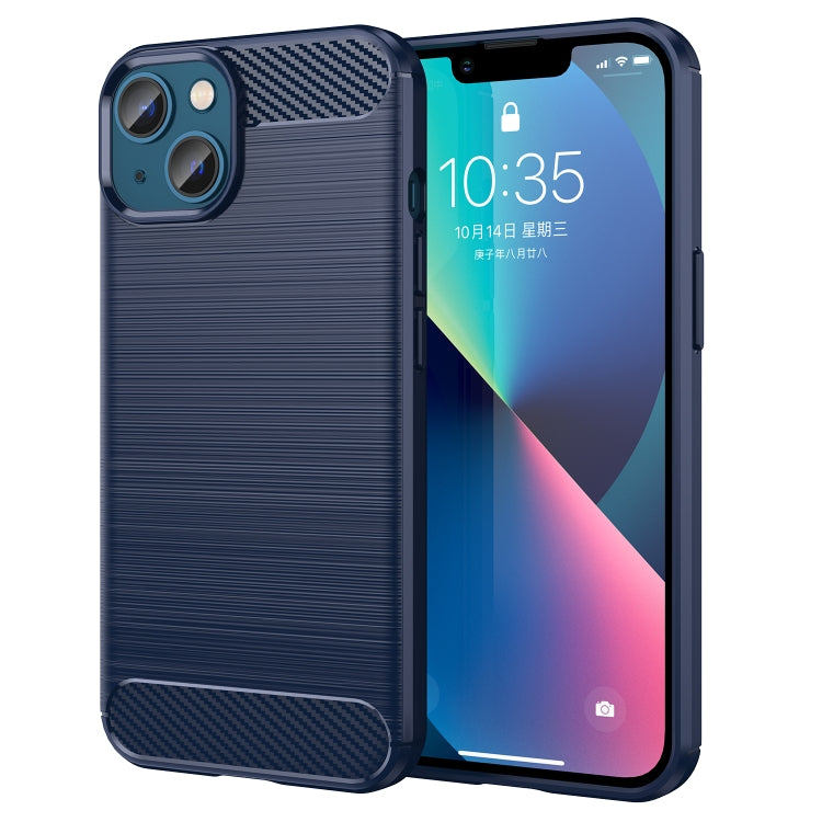 Brushed Texture Carbon Fiber TPU Phone Case